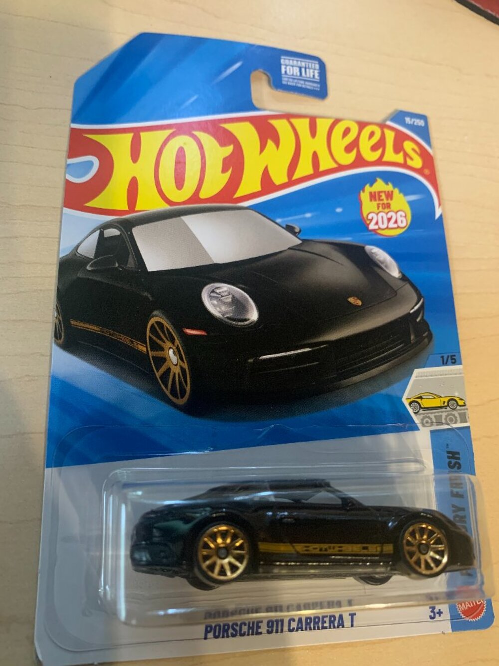 1:64 Hot Wheels Porsche 911 Carrera T Diecast Vehicle